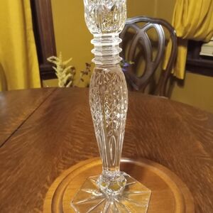 Signed Waterford Crystal Bethany 10" Candle Stick